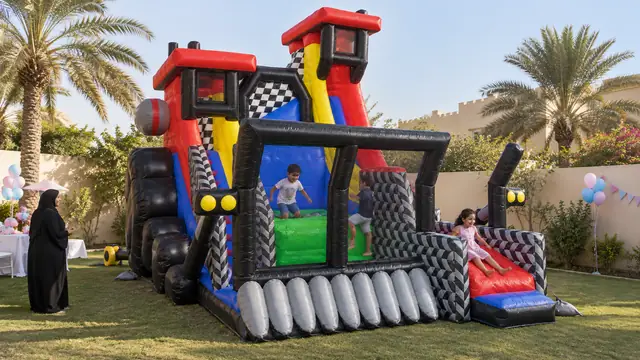 الجرافة في حفلة أطفال