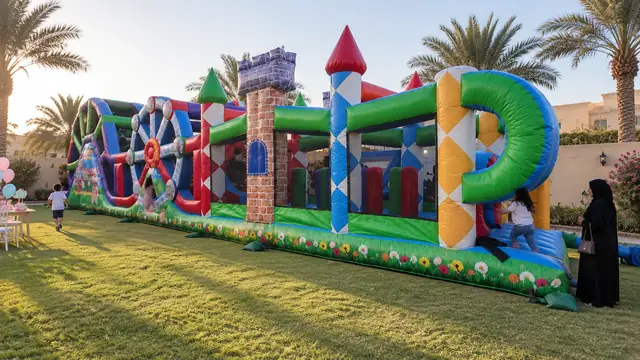 مسار التحدي الطويل في حفلة أطفال