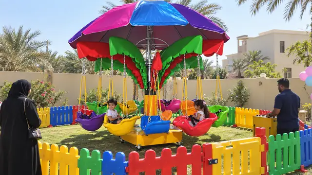 الكراسي الطايرة في حفلة أطفال