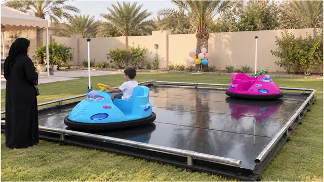 سيارات التصادم في حفلة أطفال