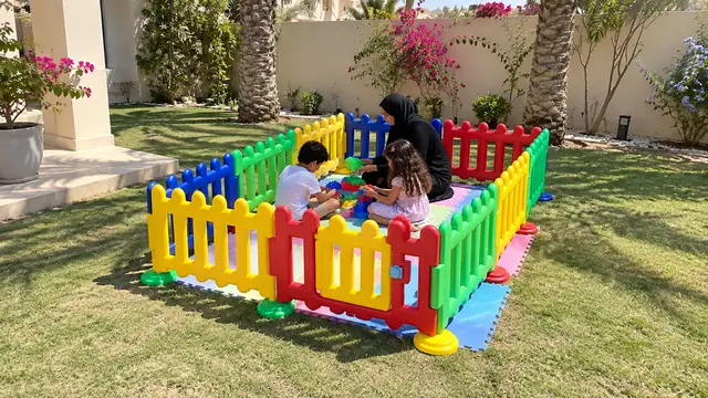 السياج الملوّن في حفلة أطفال