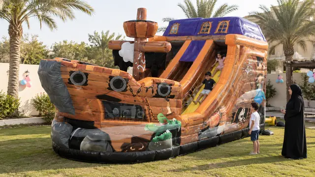 سفينة القراصنة في حفلة أطفال