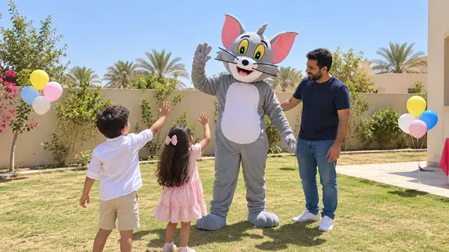 شخصية توم في حفلة أطفال