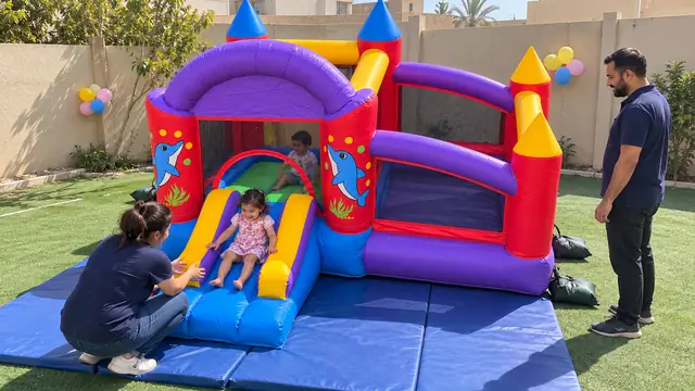 هزاز الدولفين الصغير في حفلة أطفال